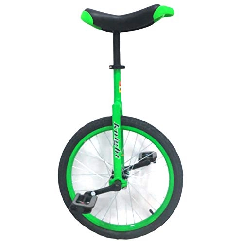 Unicycles : TTRY&ZHANG 24 Inch Unicycles for Adults Kids - Lightweight & Strong Aluminum Frame, Uni Cycle, One Wheel Bike for Adults Kids Men Teens Boy Rider (Color : GREEN, Size : 24 INCH WHEEL)