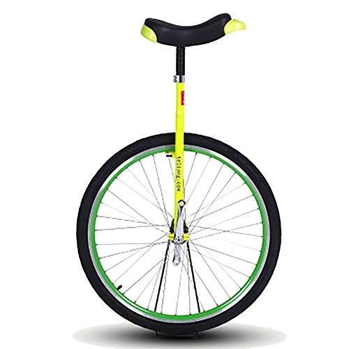 Unicycles : TTRY&ZHANG 28" Adults Big Wheel Unicycle, Unisex Adult / Trainer / Big Kids / Mom / Dad / Tall People Balance Cycling Bike, Heavy Duty Steel Frame, Load 150kg (Color : YELLOW)
