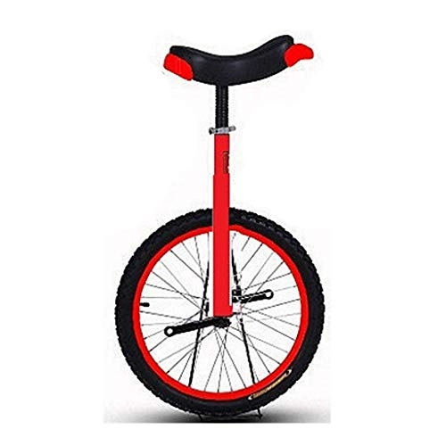 Unicycles : TXTC 20 / 24inch, Unicycle For Adult Women And Men, Bike Unicycle Cycling, balance Bike With Ergonomic Saddle, Knurled Seatpost, For Cycling Outdoor Sports (Color : 20inch- Red)