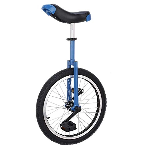 Unicycles : TXTC Unicycle Bicycle Competitive Unicycle Child Adult Thickened Aluminum Alloy Thickened Frame Balance Bike, For Outdoor Sports (Color : Blue)