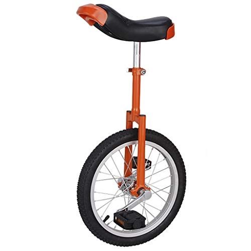 Unicycles : TXTC Unicycle Bicycle Competitive Unicycle Child Adult Thickened Aluminum Alloy Thickened Frame Balance Bike, For Outdoor Sports (Color : Orange)
