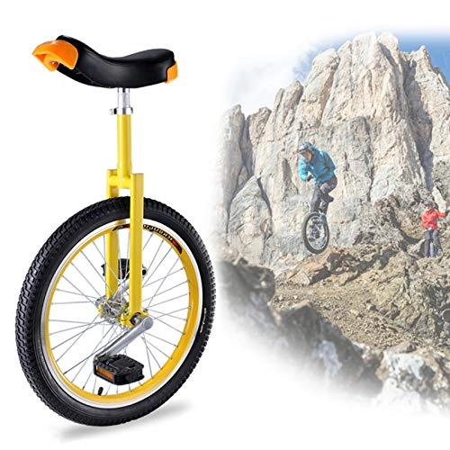 Unicycles : Unicycle 16 / 18 / 20 Inch Kids / Boys / Girls Beginner Trainer Unicycle, Height Adjustable Skidproof Mountain Tire Balance Cycling Exercise Bike Bicycle (Size : 18Inch Wheel)