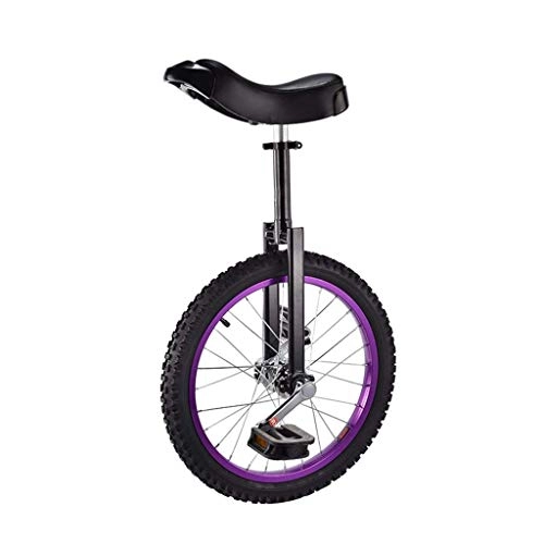 Unicycles : Unicycle 16 18 Inch Wheel Skidproof Butyl Mountain Tire Balance Cycling Exercise Bike Bicycle, Aluminum Alloy Buckle, Unicycles Adults Kids Beginner Girls Boys Teen Sports Outdoor Competitive