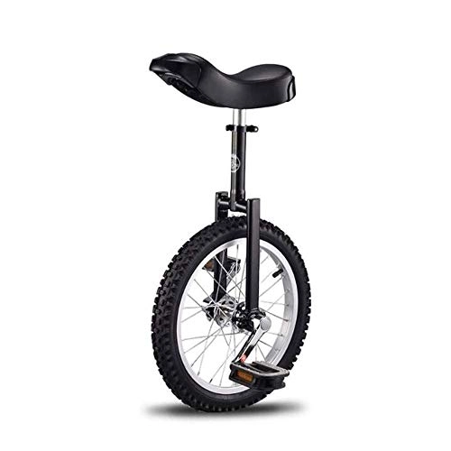 Unicycles : Unicycle 16 Inch Wheel For Child And Adult, High-Strength Manganese Steel Fork, Adjustable Seat, Aluminum Alloy Buckle, Non-Slip Tires