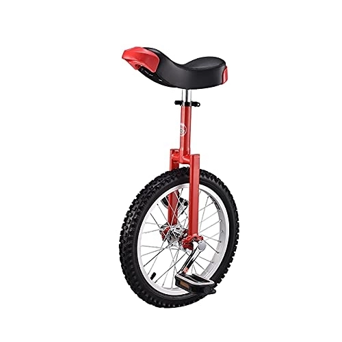 Unicycles : Unicycle 16" Kid'S / Adult'S Trainer Unicycle Height Adjustable Professional Unicycle With Unicycle Stand, 4 Colors Available (Color : White, Size : 16 Inch) Durable
