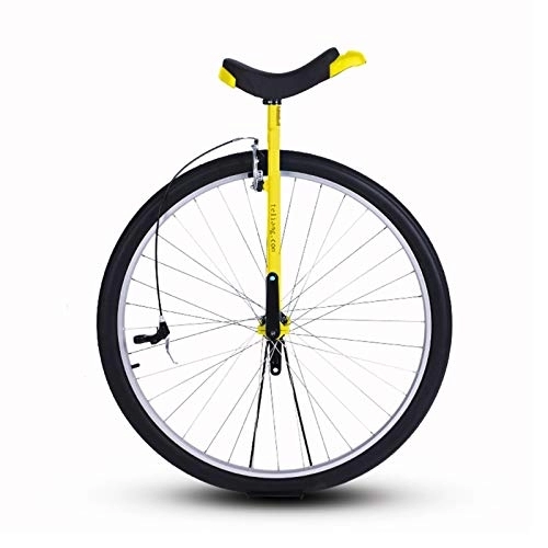 Unicycles : Unicycle 28" Extra Large Adults Unicycle - Heavy Duty With Brakes For Tall People Height 160-195Cm (63"-77"), 28 Inch Skid Mountain Tire, Height Adjustable, Load 150Kg / 330Lbs (Color : Yellow