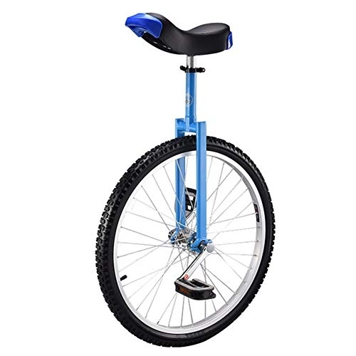 Unicycles : Unicycle Balance Bicycle Unicycle For Home And Gym Fitness, Fun Men'S Unicycle With Skidproof Mountain Tire, Blue, 150Kg Load (Size : 24Inch)