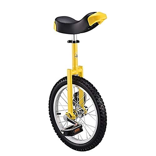 Unicycles : Unicycle Blue 18 / 16inch wheel Unicycles for kids / boys / girls(13 / 14 / 16 / 18 years old), 24inch adult / trainer / male Balance Cycling bike, outdoor Fitness Exercise (Color : Yellow, Size : 24inch)
