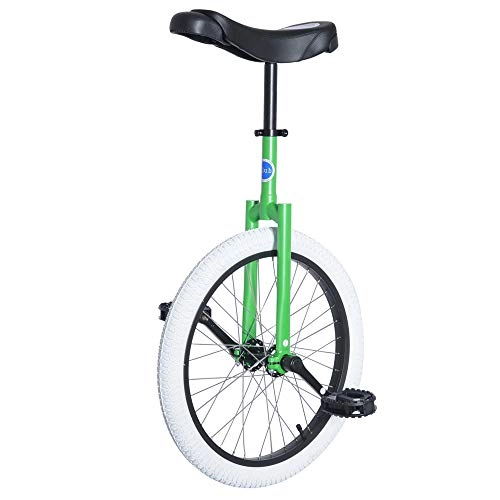 Unicycles : Unicycle.com UNI GRN 20" Club Freestyle Unicycle - Green with White Tyre