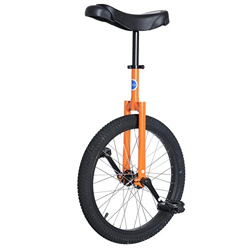 Unicycles : Unicycle.com Unisex's 20" Club Freestyle Unicycle - Orange with Black Tyre