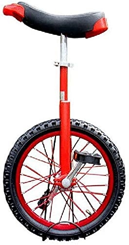 Unicycles : Unicycle for Adult Kids 16 / 18 / 20 / 24 Inch Unicycle, Single Wheel Balance Bike, Suitable For Children And Adults, Adjustable Height, Best Birthday, 4 Colors Unicycle ( Color : Red , Size : 20 inch )