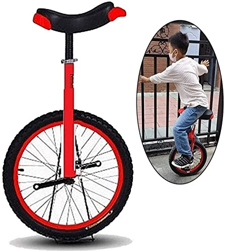 Unicycles : Unicycle for Adult Kids 16" / 18" Wheel Unicycle For Kids / Boys / Girls, Large 20" Freestyle Cycle Unicycle For Adults / Big Kids / Mom / Dad, Best Birthday Gift, Red ( Color : Red , Size : 16 Inch Wheel )