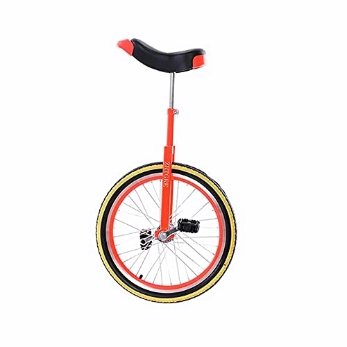Unicycles : Unicycle for Adult Kids Safe And Stable Wheel Unicycle, With Adjustable Seat Adult's Trainer Unicycle, Anti-slip And Drop Tire Balance Cycling, Suitable For Children / adult Unicycles (Orange 24 i