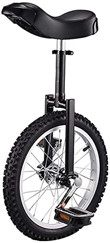 Unicycles : Unicycle for Adult Kids Unicycle For Adults Kids Beginner Unicycles 16 / 18 Inch Wheel, HighStrength Manganese Steel Fork, Adjustable Seat, Skidproof Butyl Mountain Tire Balance Cycling Exercise Bi