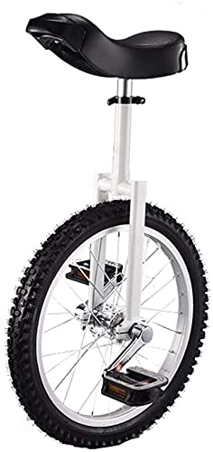 Unicycles : Unicycle for Adult Kids Unicycle For Adults Kids Beginner Unicycles 16 / 18 Inch Wheel, HighStrength Manganese Steel Fork, Adjustable Seat, Skidproof Butyl Mountain Tire Balance Cycling Exercise Bike Bi