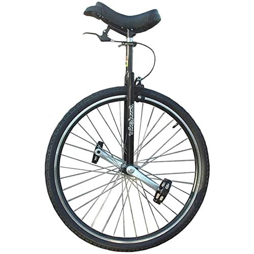 Unicycles : Unicycle Unicycle Adults / Professionals Big 28Inch Unicycles, Men / Teenagers / Beginners One Wheel Uni-Cycle, Steel Frame, Load 150Kg / 330Lbs (Color : Black)