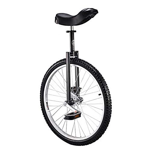 Unicycles : Unicycle, Unisex's Professional Freestyle Unicycle 24 Inch Thick Manganese Steel Frame for Children And Adults, Black