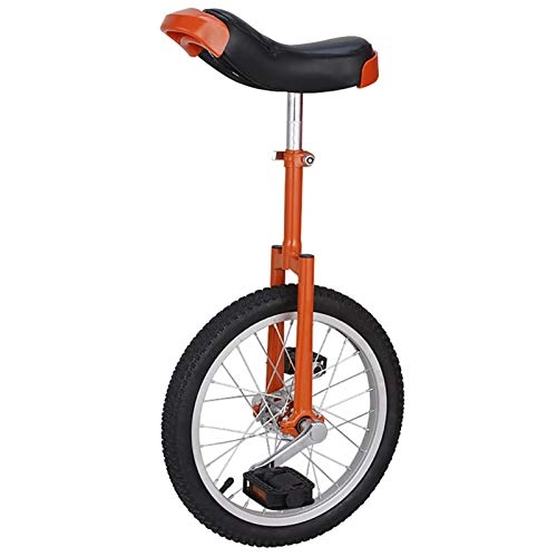 Unicycles : Unicycles 20'' Unicycles for Adult Professionals, 18 Inch Balance Bicycles for Teenagers / Child / Beginner, Heavy Duty Mountain Tire, Over 200 Lbs (Color : Orange, Size : 18 inch)