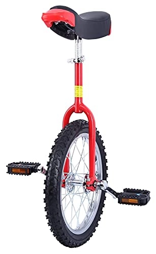 Unicycles : Unicycles for Adults Kids, 16" / 20" Kid's / Adult's Trainer Height Adjustable Skidproof Butyl Mountain Tire Balance Cycling Exercise Bike Bicycle ( Size : 16" )