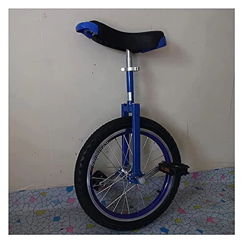 Unicycles : Unicycles for Adults Kids, 18 Inches With Height-adjustable Seat Wheel, Strong And Durable Adult's Trainer, Quick Release Exercise Bike Bicycle ( Size : 18 inch blue )