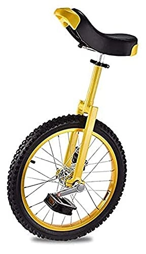 Unicycles : Unicycles Trainer, 16 / 18 Inch Unisex For Adults Kids, Wheel Non-slip Skid Mountain Tire, Adjustable Seat Height, Balance Road Bike Cycling Sports Beginner Teen