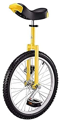 Unicycles : Unicycles Unisex Bike, 16 / 18 / 20" Kid's / Adult's Trainer, Height Adjustable Skidproof Butyl Mountain Tire Balance Cycling Exercise Fun Bike Bicycle Fitness (Size : 20 Inch Wheel)
