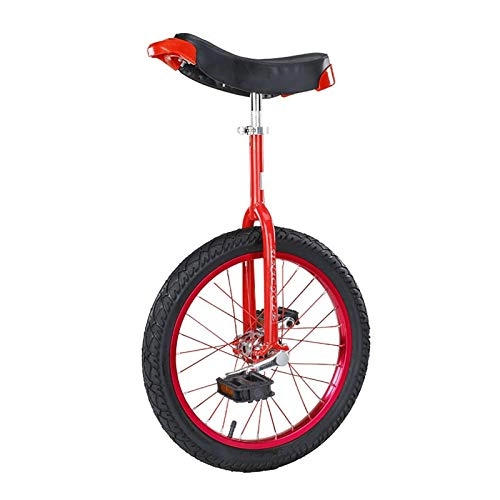 Unicycles : Wheel Trainer Unicycle, 24inch Adult Bikes Unicycle Balance Cycling Unicycle, for Home And Gym Fitness, Easy to Operate (Color : RED)