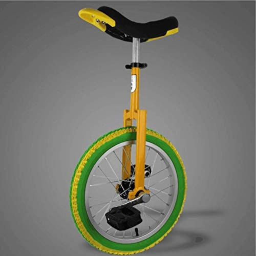 Unicycles : Wheel Unicycle Adjustable Seat Butyl Tire Wheel Cycling Anti-Slip Adults Kids Teens Commuter Beginner-Level City Bike -F-16inch