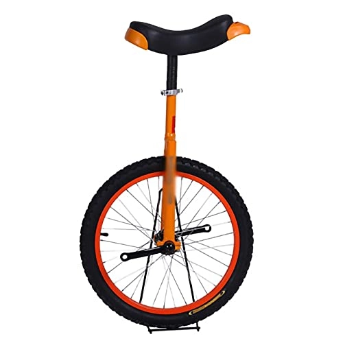 Unicycles : Wheel Unicycles For Adults Kids Men Teens Boy Rider 18 Inch Unicycle Leak Proof Butyl Tire Wheel Cycling Exercise, Orange (Color : Orange, Size : 18Inch) Durable (Orange 18Inch)