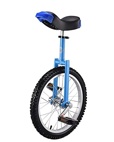 Unicycles : WXX 16 / 18 / 20 Inch Unicycle for Children Balance Bike with Adjustable Height of Tripod Anti-Slip Exercise Bike, Blue, 20 inches