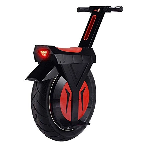 Unicycles : XYDDC Electric Unicycle Black, E-Scooter Unicycle Scooter with Bluetooth Speaker, Gyroroue Unisex Adult, 17" 60V / 500W, 90KM
