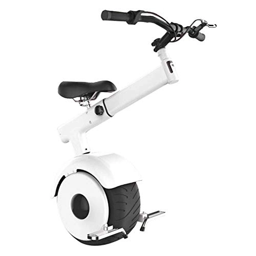 Unicycles : XYDDC Portable Folding Electric Unicycle, 800W 15Km / H, Somatosensory And Throttle E-Scooter, 10 Inch Tire, White, 50km