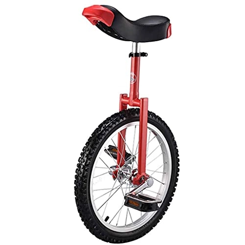 Unicycles : Y DWAYNE Skid Wheel Unicycle Bike Mountain Tire Cycling Self Balancing Exercise Balance Cycling Bikes Outdoor Sports Fitness Exercise, 20inch red