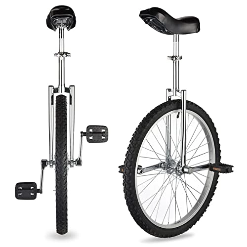 Unicycles : ybaymy 20 inch Unicycle, Adjustable Adults Single Wheel Cycling Anti-Skid One Wheel Bike, Outdoor Sports Fitness Exercise for Kids Adults Beginner, Self Balancing Unicycle, Black