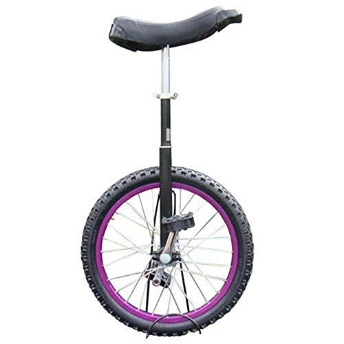Unicycles : YQG 20 / 18 / 16 / 14 Inch Unicycle for Adults And Kids, Adjustable Outdoor Unicycle with Aolly Rim, 18