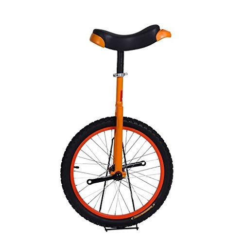 Unicycles : YUHT Adult Unicycle, Balance Bike, comfort Bikes With Thick Aluminum Alloy Rim, Ergonomic Saddle, For Outdoor Sports Fitness Exercise Health (Color : White, Size : 18in) Unicycle