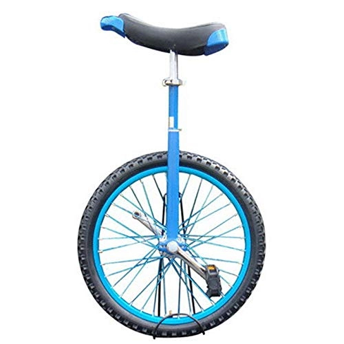 Unicycles : ywewsq 14 / 16 / 18 / 20 Inch Wheel Unicycle for Tall People, Starter Beginner Uni-Cycle, Kids Adults Outdoor Sports, Blue (Color : Blue, Size : 20")