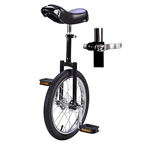 Unicycles : ywewsq 20" / 24" Wheel Unicycle Widened Tires Cycling for Outdoor Sports Fitness Exercise, Single Wheel Balance Bicycle, for Sports Travel (Color : Black, Size : 24inch)
