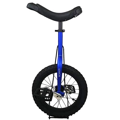 Unicycles : ywewsq Lightweight Unicycle with Aluminum Alloy Frame, 16 Inch Unicycle for Kids / Boys / Girls Beginner, Blue, Best Birthday Gift (Color : Blue, Size : 16 Inch Wheel)