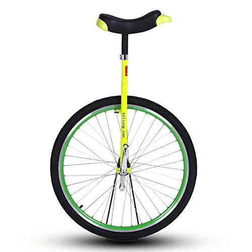 Unicycles : ywewsq Men's Unicycle 28 Inch Big Wheel, Larger Unicycle for Unisex Adult / Big Kids / Mom / Dad / Tall People Height From 160-195cm (63"-77"), Load 150kg (Color : Yellow, Size : 28 inch)