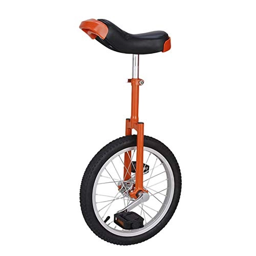 Unicycles : YYLL 20 Inch Unicycle with Adjustable Seat Height Mountain Tire Cycling Exercise Balance Cycling Bikes，Red (Color : Red, Size : 20Inch)