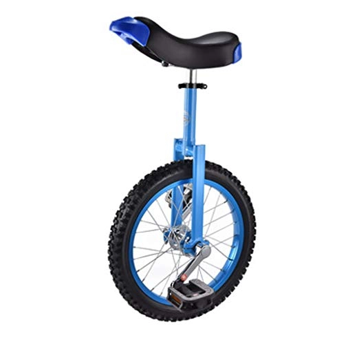 Unicycles : ZSH-dlc Freestyle Unicycle 16 / 18 Inch Single Round Children's Adult Adjustable Height Balance Cycling Exercise Purple (Size : 18 Inch)