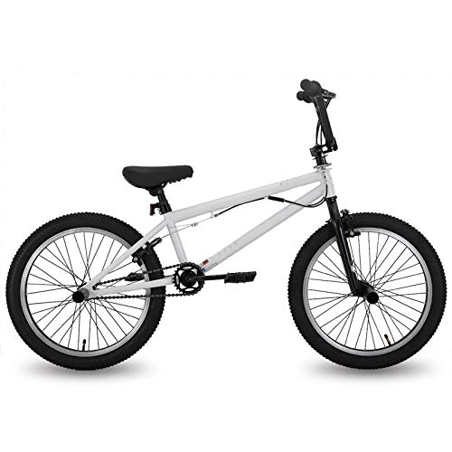 BMX : 20 '' BMX Bike Freestyle Stahlfahrrad, Bike Double Caliper Bremse Show Bike Stunt Acrobatic Bike, für StäDtische Umwelt Und Pendeln Von Und Zur Arbeit