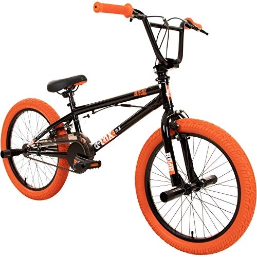 BMX : 20' BMX deTOX Freestyle Kinder Neu Anfänger ab 130 cm, 7 J., Farbe:schwarz / orange