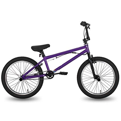 BMX : 50, 8 cm großes BMX-Fahrrad, Freestyle-Stahl-Fahrrad, Doppelbremssattel, Show-Fahrrad, Stunt-akrobatisches Fahrrad, für städtische Umgebung und Pendeln zur und von der Arbeit