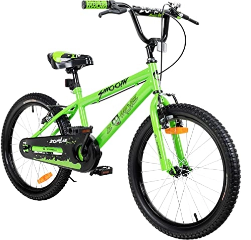 BMX : Actionbikes Kinderfahrrad Zombie 20 Zoll - Jungen & Mädchen - Ab 4-9 Jahren - V-Brake Bremse - Kettenschutz - Fahrräder - Kinder Fahrrad - Laufrad - BMX - Kinderrad (Zombie 20 Zoll)
