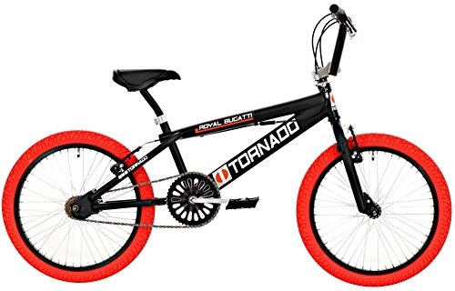 BMX : Bike Fun BMX Fahrrad Tornado 20 Zoll Junior Felgenbremse Schwarz / Rot
