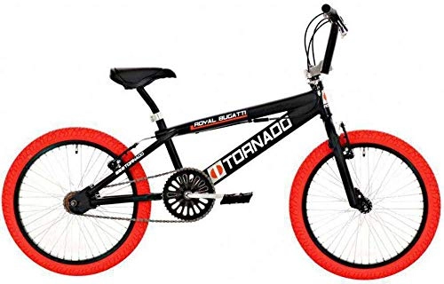 BMX : Bike Fun Tornado 20-Zoll- 55 cm Jungs / Mädchen Velge Bremse Schwarz / Rot