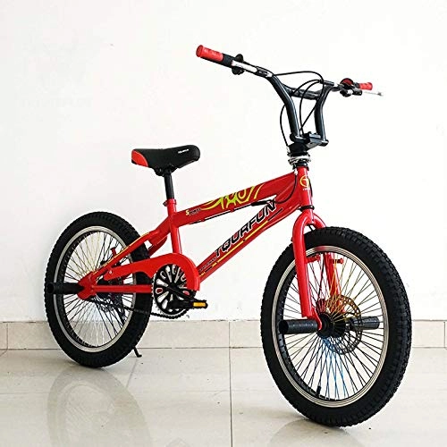 BMX : BMX BIKE-20 Zoll, Stunt Action BMX Fahrrad, geeignet für Anfängerebene bis Fortgeschrittene Riders Street Bikes BMX, A