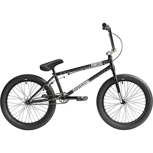 BMX : DIVISION BMX Bike Fortiz 20' 2021 Freestyle (21' | Crackle Silver), Größe:One Size